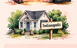 Rental house in Indianapolis illustration